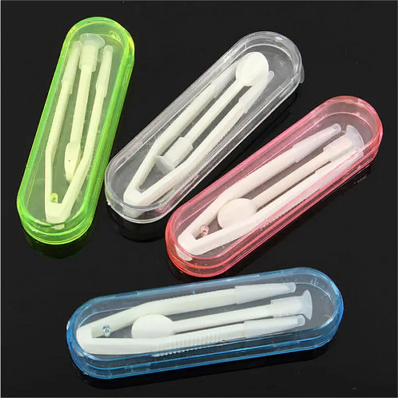 1Pc Cute Mini Contact Lens Case Travel Kit Easy Carry Soft Tip Tweezer Stick Tool Case Set Clear Eyewear Box Pocket
1Pc Cute Mini Contact Lens Case Travel Kit Easy Carry Soft Tip Tweezer Stick Tool Case Set Clear Eyewear Box Pocket