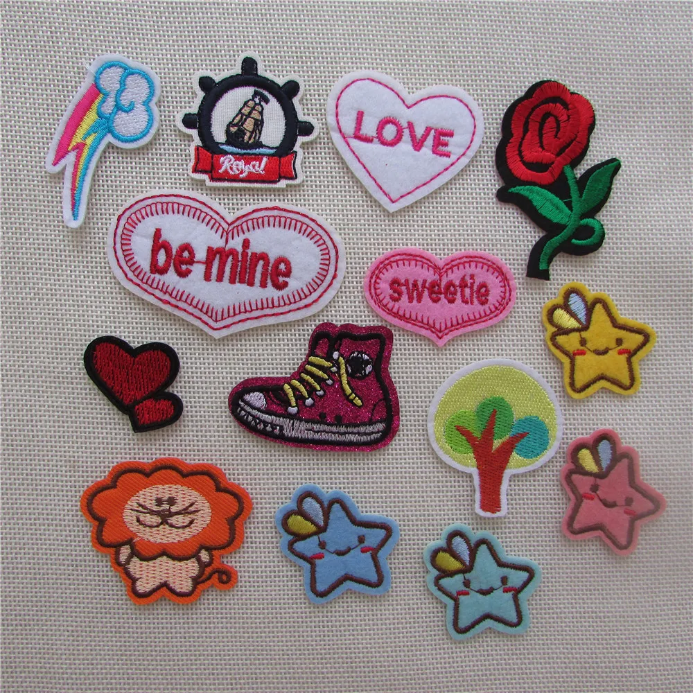 different style Clothes Patches Stickers Embroidery high quality hot melt adhesive applique embroidery patches DIY accessory
different style Clothes Patches Stickers Embroidery high quality hot melt adhesive applique embroidery patches DIY accessory