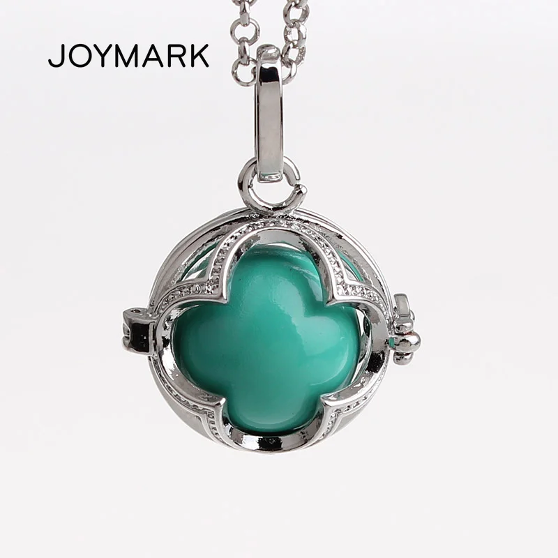 5pcs/lot 4 Leaf Clover Hollow Cage Locket Mexican Chime Magic Box Sound Ball Pendant Pregnancy Maternity Necklaces HCPN67
5pcs/lot 4 Leaf Clover Hollow Cage Locket Mexican Chime Magic Box Sound Ball Pendant Pregnancy Maternity Necklaces HCPN67