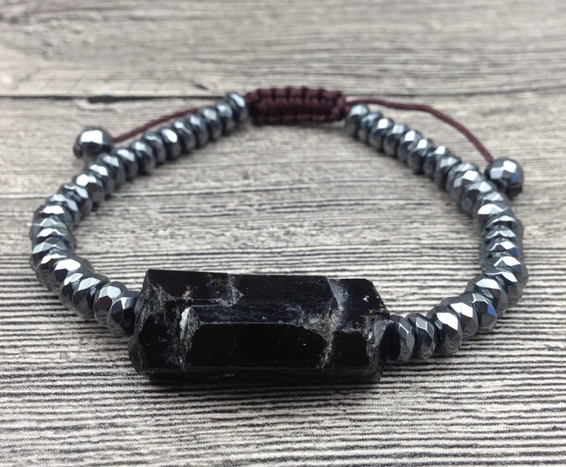 YA2479 Black Tourmaline Stone Charm Stone Beads Bracelet Cord Knot Adjustable 6.5-6.5inch long
YA2479 Black Tourmaline Stone Charm Stone Beads Bracelet Cord Knot Adjustable 6.5-6.5inch long