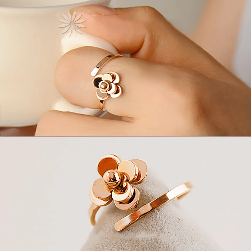 Titanium Steel Top Quality Rose Gold color Opening Rose Flower Rings/Fashion Cheap Rings Size 5-10 available
Titanium Steel Top Quality Rose Gold color Opening Rose Flower Rings/Fashion Cheap Rings Size 5-10 available