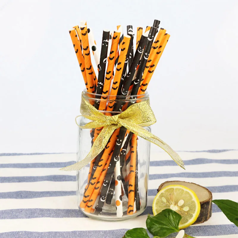 25pcs Halloween party Decorations Horror Spider Paper Straw Funny Haloween party Accessories Pumpkin Festival party Supplies
25pcs Halloween party Decorations Horror Spider Paper Straw Funny Haloween party Accessories Pumpkin Festival party Supplies