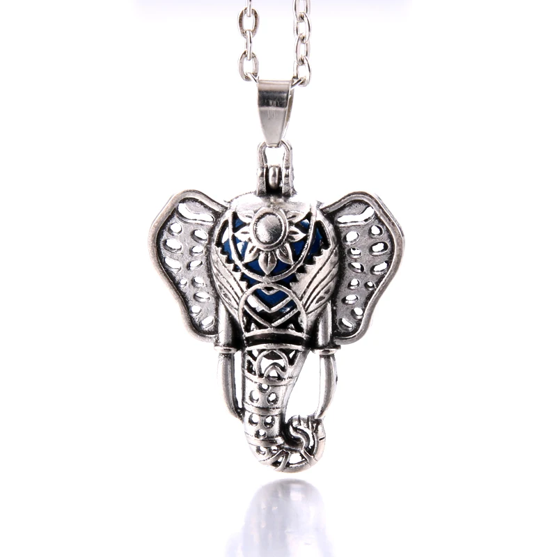 Cute Elephant Aromatherapy Diffuser Necklace Jewelry Perfume Essential Oil Locket vintage open cage Pendant Necklace With Pads
Cute Elephant Aromatherapy Diffuser Necklace Jewelry Perfume Essential Oil Locket vintage open cage Pendant Necklace With Pads