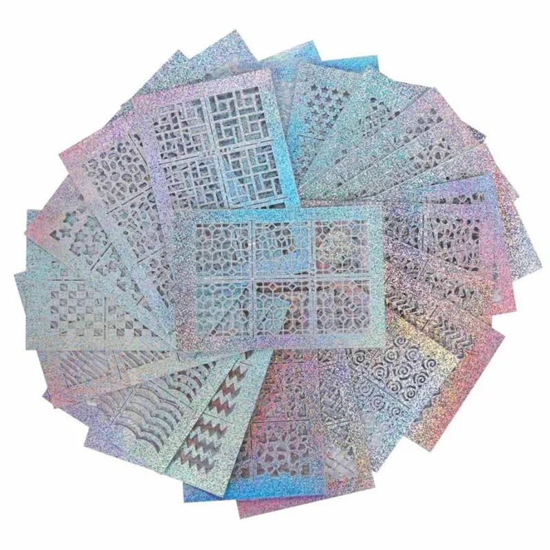 24 Sheets New Nail Hollow Irregular Grid Stencil Reusable Manicure Stickers X10262
24 Sheets New Nail Hollow Irregular Grid Stencil Reusable Manicure Stickers X10262