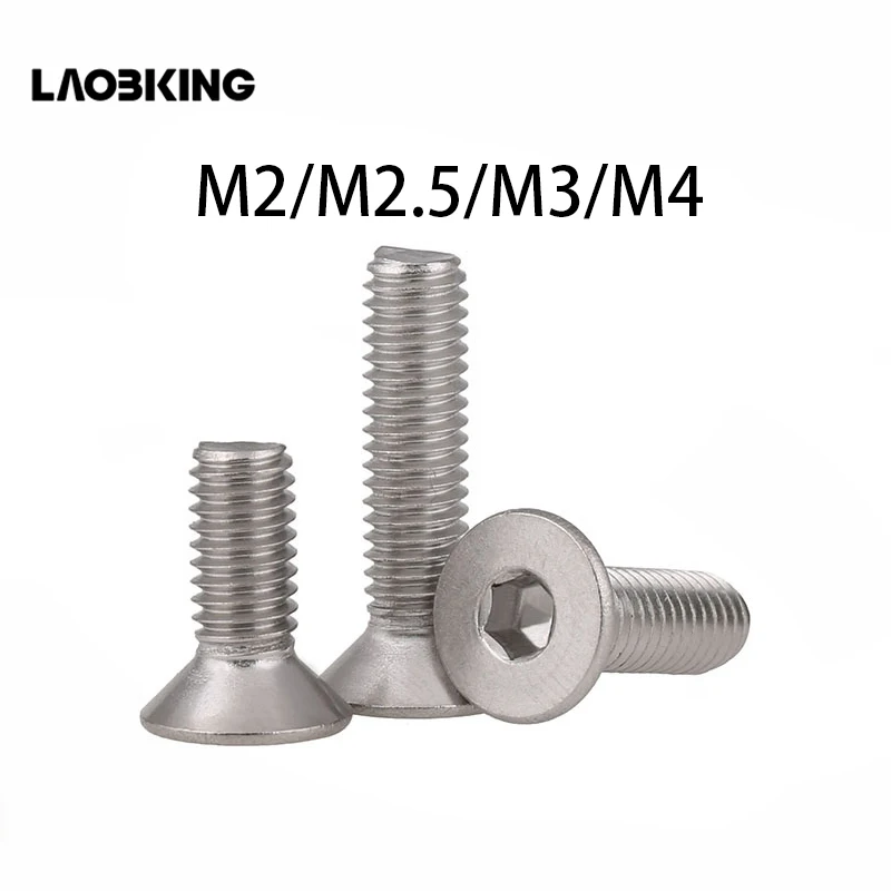 (50 Pc/lot) M2,M2.5,M3,M4 *L =4~50mm DIN7991 Stainless Steel A2 Hex Socket Flat Head Countersunk Toy CSK Screw
(50 Pc/lot) M2,M2.5,M3,M4 *L =4~50mm DIN7991 Stainless Steel A2 Hex Socket Flat Head Countersunk Toy CSK Screw