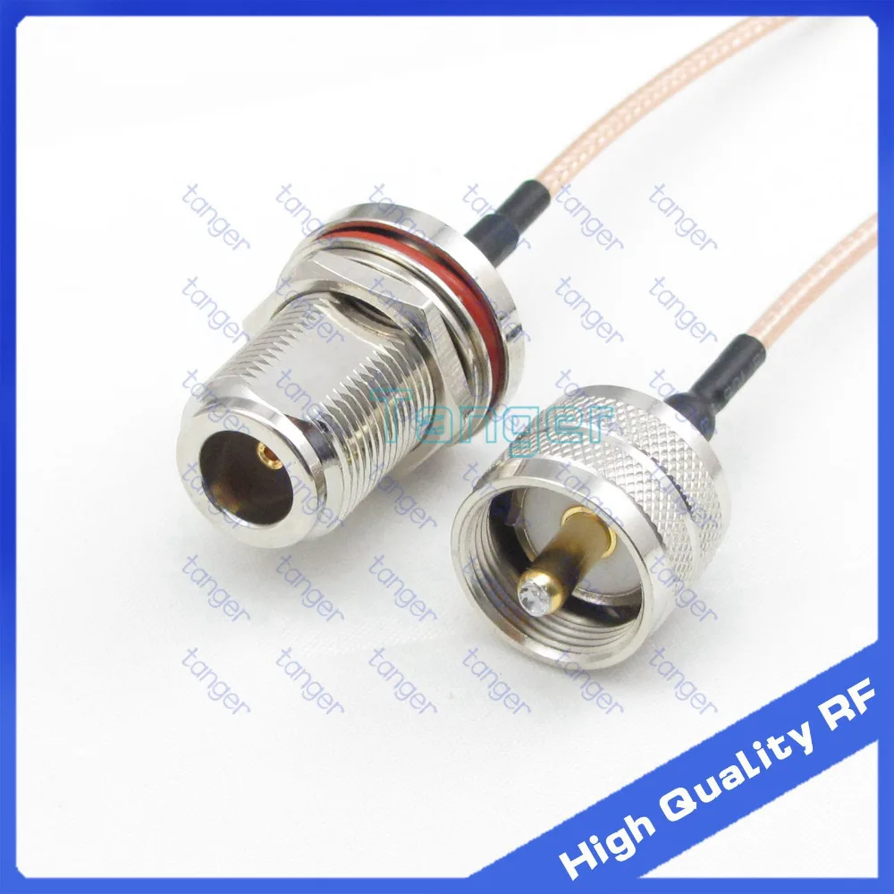 Tanger UHF male plug PL-259 to N female jack waterproof with nut straight with 20cm 8" RG316 RF Coaxial Pigtail Low Loss cable
Tanger UHF male plug PL-259 to N female jack waterproof with nut straight with 20cm 8" RG316 RF Coaxial Pigtail Low Loss cable
