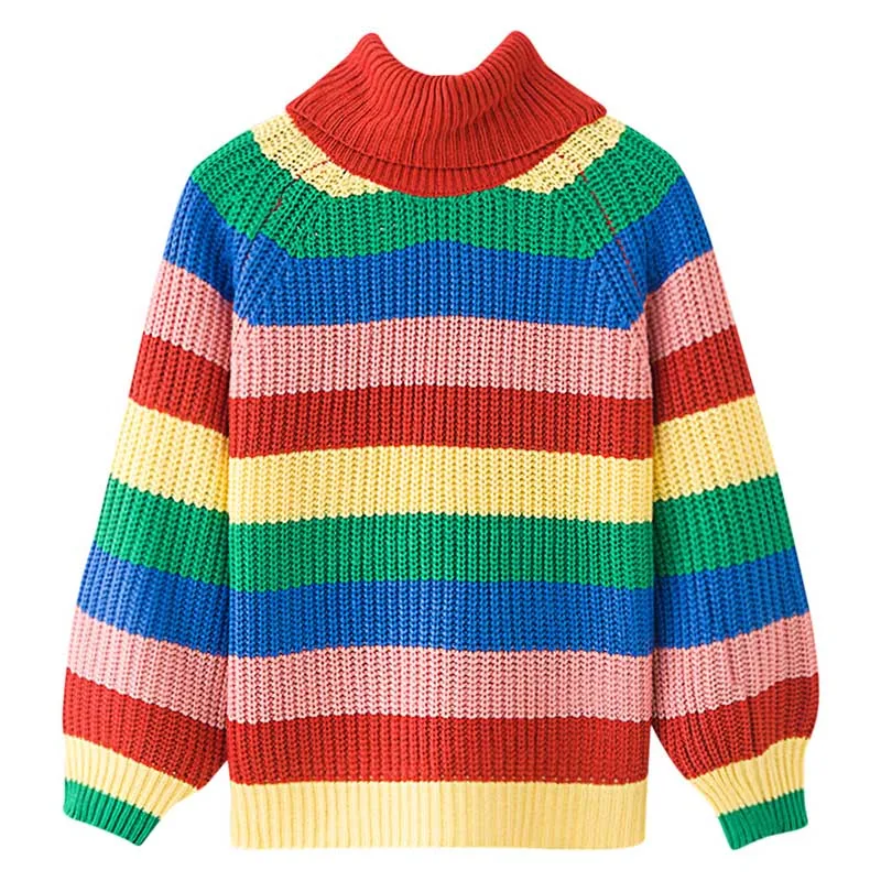 Wipalo Rainbow turtleneck sweaters women winter 2019 jumpers knitted clothes fashion striped oversized pullover female sale
Wipalo Rainbow turtleneck sweaters women winter 2019 jumpers knitted clothes fashion striped oversized pullover female sale