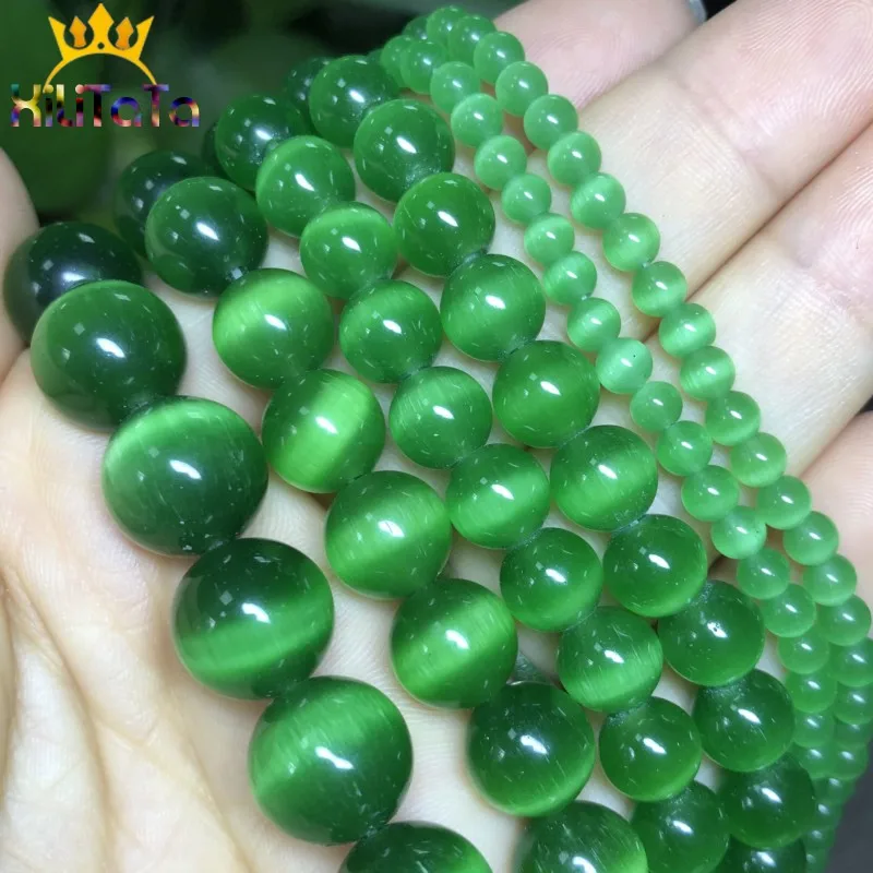 4-12mm AAA Dark Green Cat Eye Beads High Quality Smooth Round Loose Beads For Jewelry Making Opal Stone DIY Charm Bracelets 15"
4-12mm AAA Dark Green Cat Eye Beads High Quality Smooth Round Loose Beads For Jewelry Making Opal Stone DIY Charm Bracelets 15"