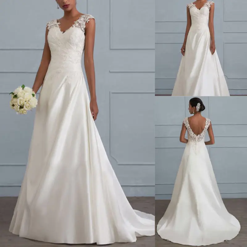 White Lace Mermaid Wedding Dress Chapel Train V Neck Bridal Gown Custom Skinny Plus Size S-5XL
White Lace Mermaid Wedding Dress Chapel Train V Neck Bridal Gown Custom Skinny Plus Size S-5XL