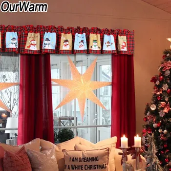 OurWarm Christmas Plaid Valance Snowman Window Curtains Ornaments Christmas Party Decorations For Home New Year 2019 180x35cm
OurWarm Christmas Plaid Valance Snowman Window Curtains Ornaments Christmas Party Decorations For Home New Year 2019 180x35cm