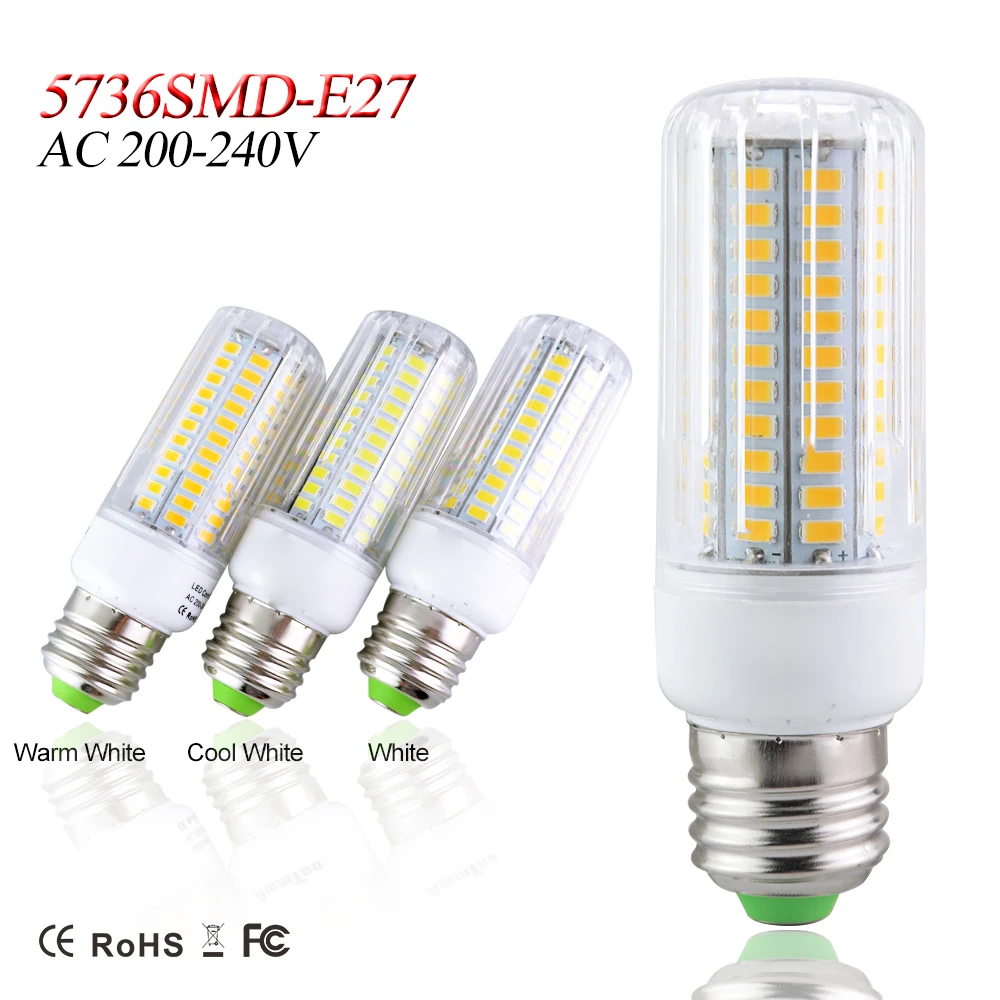 Energy Saving LED E27 Bulb Lamp High Power 15W 12W 9W 7W 5W 3W Lighting 5736 SMD 30/56/72/96/136/165 LEDs AC 220V Spotlight Lamp
Energy Saving LED E27 Bulb Lamp High Power 15W 12W 9W 7W 5W 3W Lighting 5736 SMD 30/56/72/96/136/165 LEDs AC 220V Spotlight Lamp