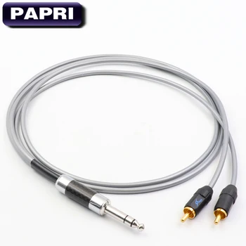PAPRI 6.5mm Jack To 2RCA MPS X-7 99.9997% OCC Speaker Cable Rhodium Plated Plug DIY Custom Audio 6.35mm To 2RCA Amplifier Wire
PAPRI 6.5mm Jack To 2RCA MPS X-7 99.9997% OCC Speaker Cable Rhodium Plated Plug DIY Custom Audio 6.35mm To 2RCA Amplifier Wire