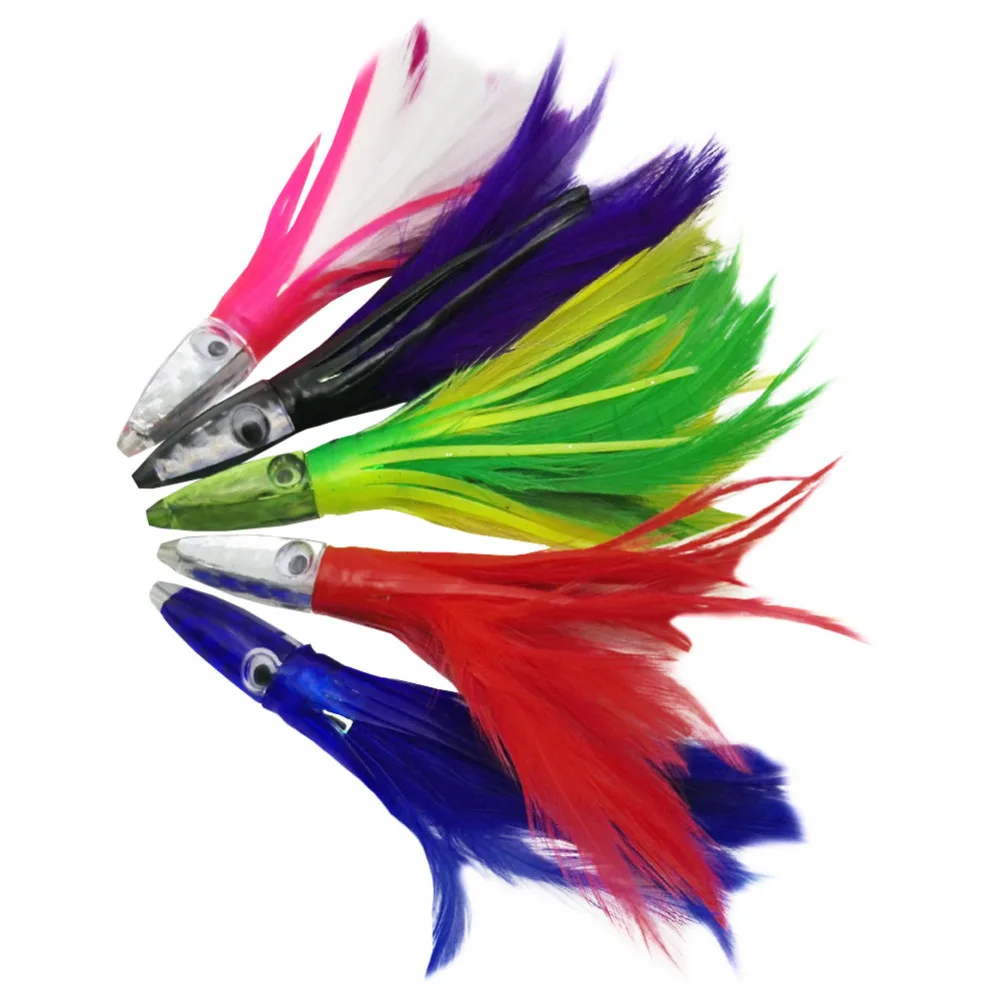 5pcs/Lot Hard Octopus Lure 14cm 32g Squid Jigs Big Game Lure Bait Drag Fishing Bait Feather Skirt Sea Fishing Tackle
5pcs/Lot Hard Octopus Lure 14cm 32g Squid Jigs Big Game Lure Bait Drag Fishing Bait Feather Skirt Sea Fishing Tackle