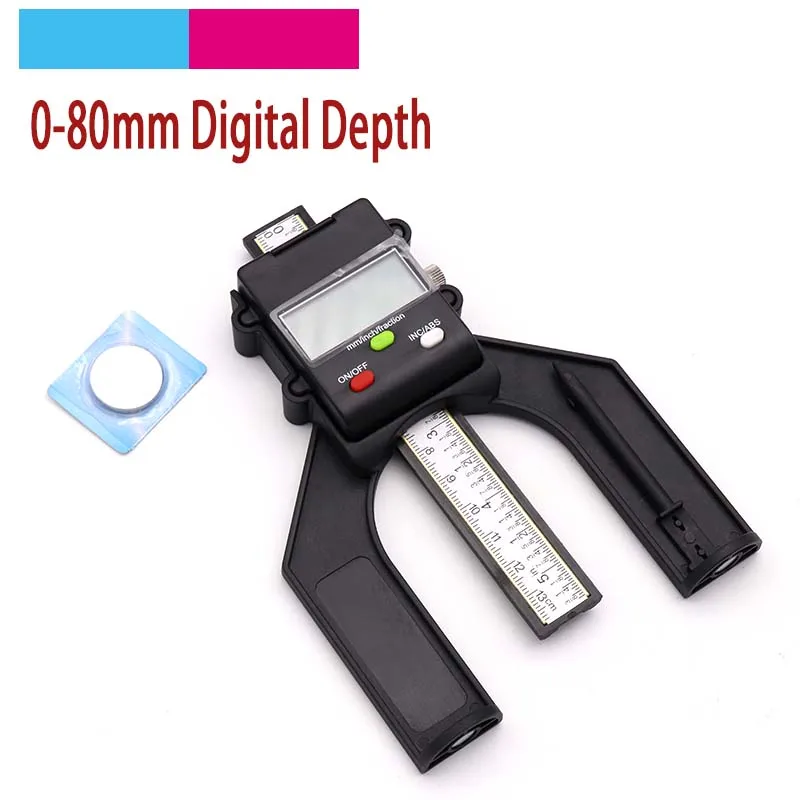 80mm Depth Gauge Digital Height Gauge Table Saw With Three Measurement Units Locking Screw for DIY Woodworking Router Table
80mm Depth Gauge Digital Height Gauge Table Saw With Three Measurement Units Locking Screw for DIY Woodworking Router Table