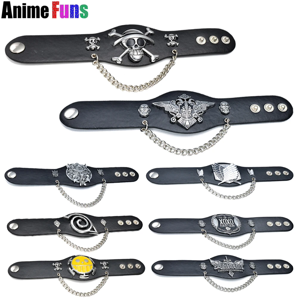 8 type Anime Game Star Bracelet One piece Naruto Black Butler Attack on Titan Final fantasy EXO League of Legends Leather Bangle
8 type Anime Game Star Bracelet One piece Naruto Black Butler Attack on Titan Final fantasy EXO League of Legends Leather Bangle