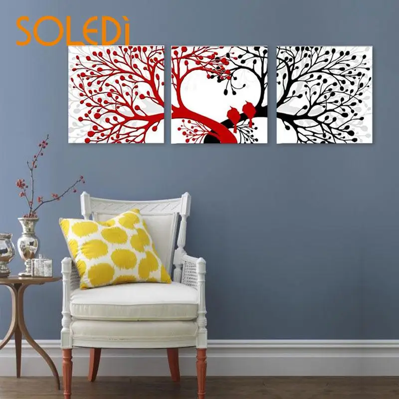 Pictures Simple Joint Canvas Household Oil Painting Gift Red Black Tree NEW Paint By Number Decoration Art 2017 3Pcs/Set DIY
Pictures Simple Joint Canvas Household Oil Painting Gift Red Black Tree NEW Paint By Number Decoration Art 2017 3Pcs/Set DIY