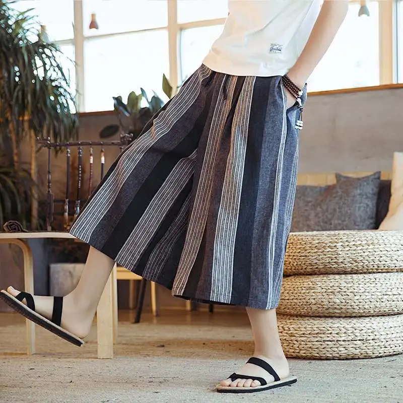 MIXCUBIC 2019 spring summer College style unique stripe linen wide leg pants men casual loose striped linen pants for men,M-XXXL
MIXCUBIC 2019 spring summer College style unique stripe linen wide leg pants men casual loose striped linen pants for men,M-XXXL