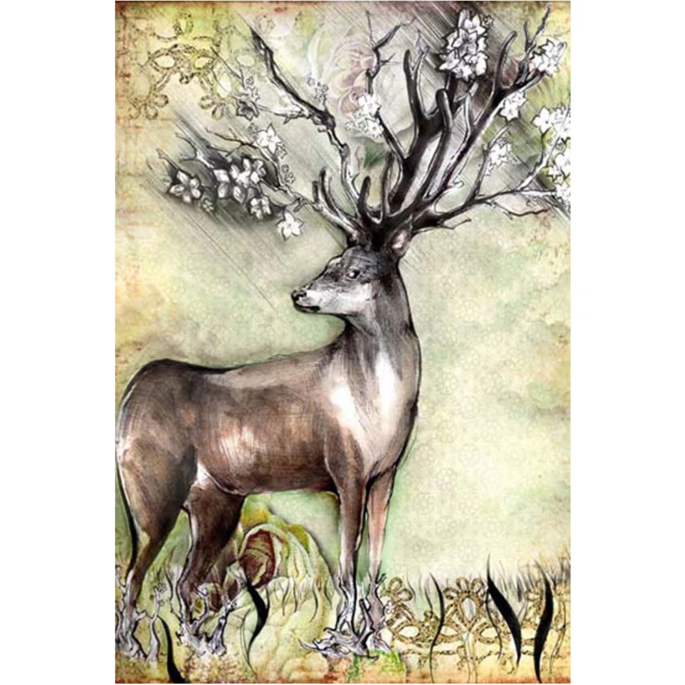 LI LOYE DIY Diamond Painting Cross Stitch Kits Deer and Flower 5D Diamond Embroidery Mosaic Drill Rhinestone Decoration RT287
LI LOYE DIY Diamond Painting Cross Stitch Kits Deer and Flower 5D Diamond Embroidery Mosaic Drill Rhinestone Decoration RT287