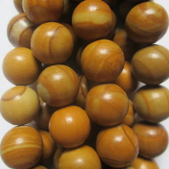Natural Wood Jasper Beads - Round 8 mm Gemstone Beads - Full Strand 15 1/2", 47 beads, A-Quality
Natural Wood Jasper Beads - Round 8 mm Gemstone Beads - Full Strand 15 1/2", 47 beads, A-Quality