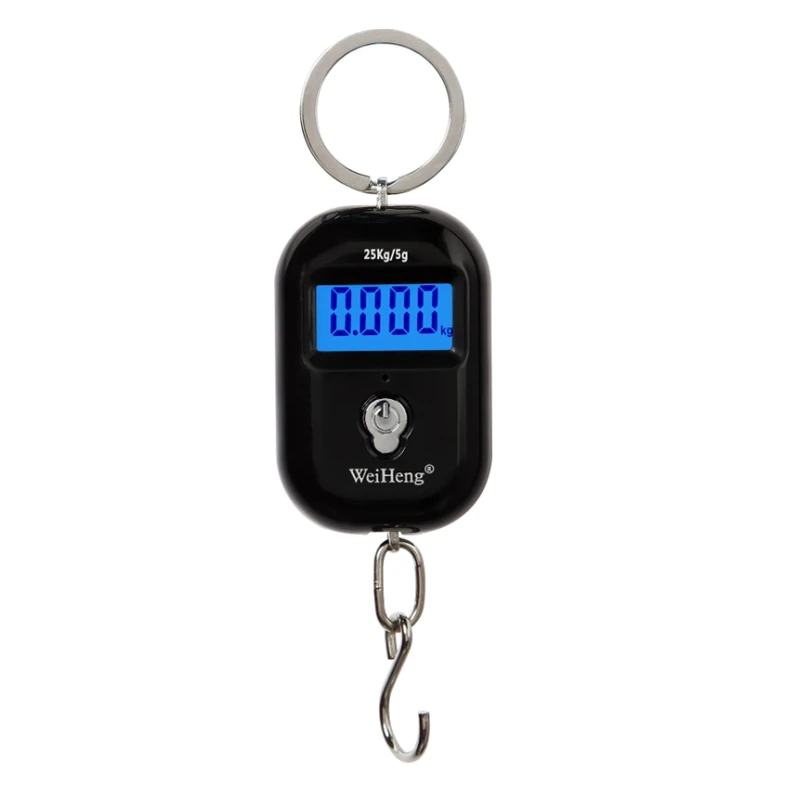 WeiHeng 25kg 5g Mini Digital Pocket Scale Portable Luggage Hook Scales LCD Backlight Kitchen Hanging Steelyard Weight Balance
WeiHeng 25kg 5g Mini Digital Pocket Scale Portable Luggage Hook Scales LCD Backlight Kitchen Hanging Steelyard Weight Balance