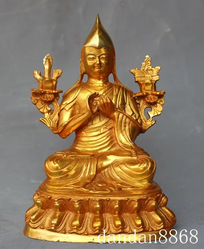 christmas Tibet buddhism bronze gilt pray Tsongkhapa ZongKaBa Zongkapa buddha statue halloween
christmas Tibet buddhism bronze gilt pray Tsongkhapa ZongKaBa Zongkapa buddha statue halloween
