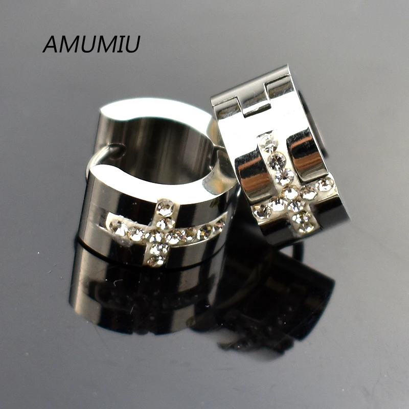AMUMIU Titanium Steel Men Women's Trendy Cross Stud Earrings Fashion Jewelry 2017 HZE025
AMUMIU Titanium Steel Men Women's Trendy Cross Stud Earrings Fashion Jewelry 2017 HZE025