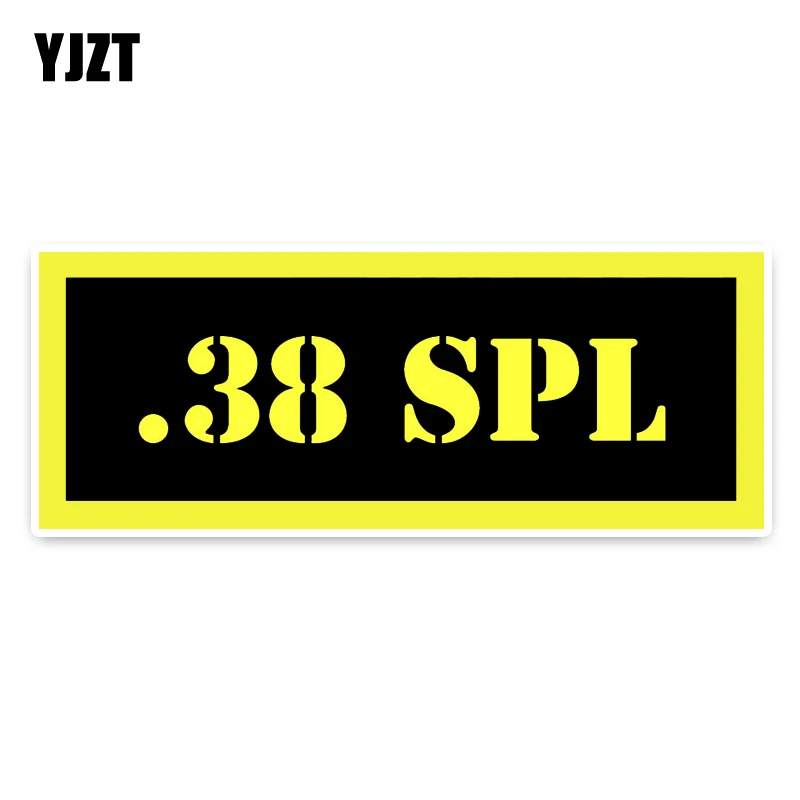 YJZT 14CM*5.3CM Creative .38 SPECIAL Ammo Waterproof Car Sticker PVC Decal 5-0081
YJZT 14CM*5.3CM Creative .38 SPECIAL Ammo Waterproof Car Sticker PVC Decal 5-0081