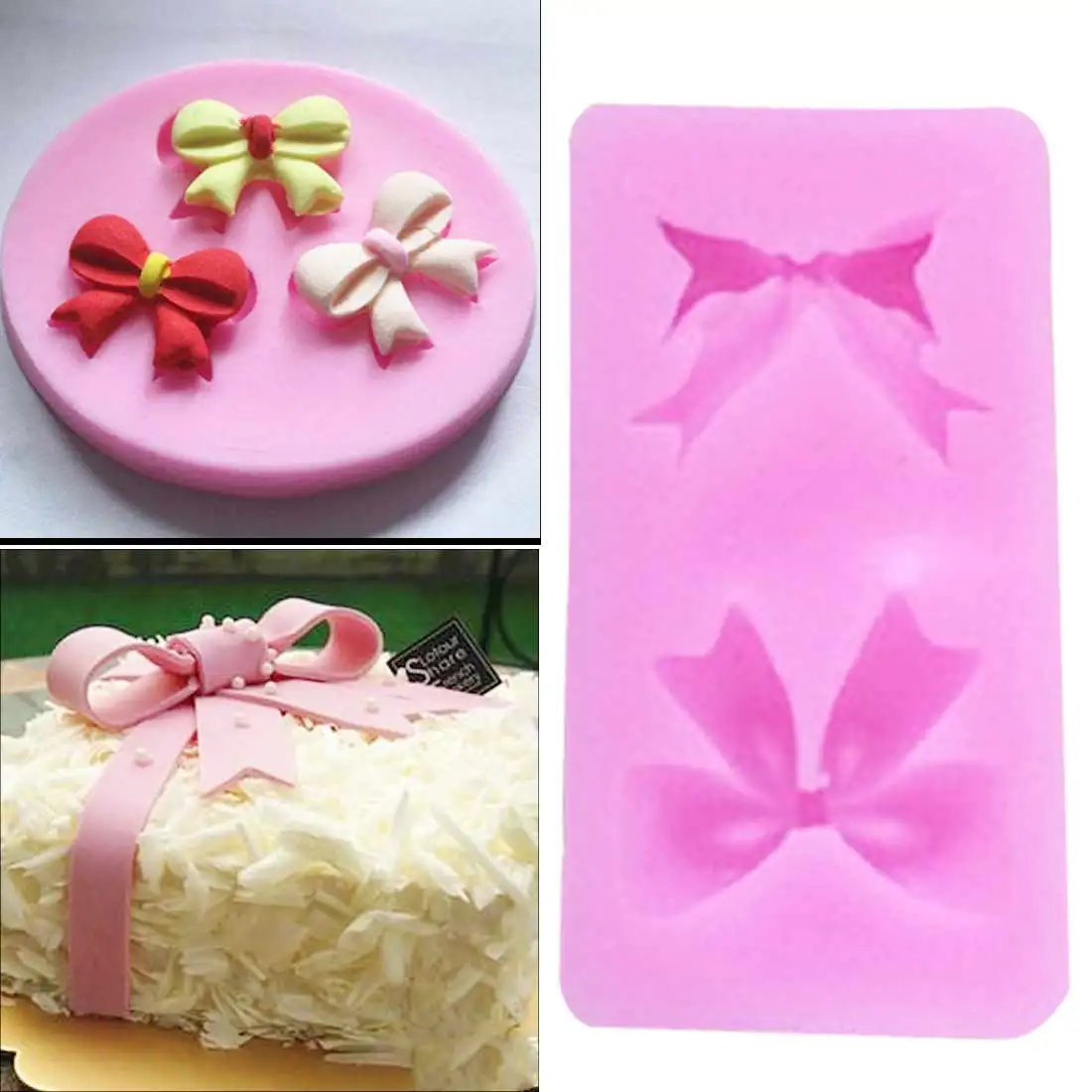 Bow Silicone Mold Fondant Mould Cake Decorating Tools Chocolate Gumpaste Molds Sugar craft Kitchen Accessories
Bow Silicone Mold Fondant Mould Cake Decorating Tools Chocolate Gumpaste Molds Sugar craft Kitchen Accessories