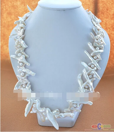Free shipping >>@ 783 NATURE 20" WHITE CROSS BAROQUE KESHI REBORN PEARL NECKLACE
Free shipping >>@ 783 NATURE 20" WHITE CROSS BAROQUE KESHI REBORN PEARL NECKLACE