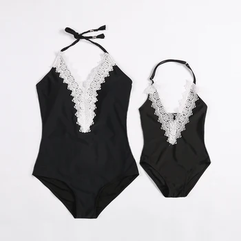 2019 New Beachwear Mum and Me Swimsuit Children One Piece Monokini Solid Lace V-Neck Swimsuit for Girl and Women Swimwear
2019 New Beachwear Mum and Me Swimsuit Children One Piece Monokini Solid Lace V-Neck Swimsuit for Girl and Women Swimwear
