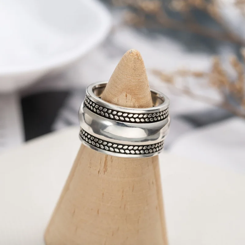 Vintage 925 Sterling Silver Round Big Rings For Men Women Opening Finger Jewelry Bague anillos mujer anel
Vintage 925 Sterling Silver Round Big Rings For Men Women Opening Finger Jewelry Bague anillos mujer anel