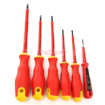 Practical 6 Pcs Vda Electricians Screwdriver Set Electrical Insulated Kit Tools Watch Precision Screwdriver Screwdriver Set