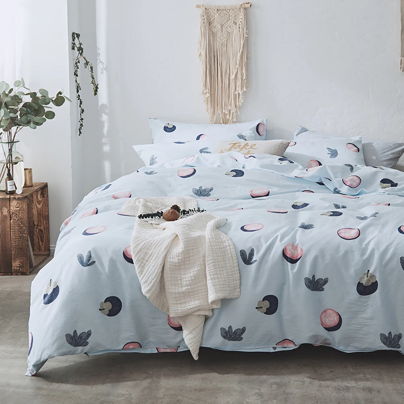Mangosteen print Modern Simple style bedding set cotton fabric Queen Twin Size duvet cover flat sheet pillowcase
Mangosteen print Modern Simple style bedding set cotton fabric Queen Twin Size duvet cover flat sheet pillowcase