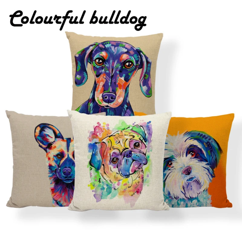 Cute Pet Dog Cushion Pillow Pug France Bulldog Siberian Husky Baby Birth Gifts Throw Pillow Cases 45X45Cm Linen Decorative Gifts
Cute Pet Dog Cushion Pillow Pug France Bulldog Siberian Husky Baby Birth Gifts Throw Pillow Cases 45X45Cm Linen Decorative Gifts