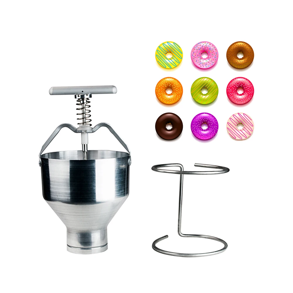 Manual Donut Depositor Batter Dispenser Dropper Plunger Dough Hopper Home DIY Cake Pastry Baking Tools Bakeware Kitchenware
Manual Donut Depositor Batter Dispenser Dropper Plunger Dough Hopper Home DIY Cake Pastry Baking Tools Bakeware Kitchenware