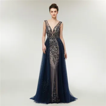 Vivian's Bridal 2018 Sexy V Neck Women Evening Dress A Line Mesh Pearls Floor-length Beading Backless Contrast Color Party Dress
Vivian's Bridal 2018 Sexy V Neck Women Evening Dress A Line Mesh Pearls Floor-length Beading Backless Contrast Color Party Dress