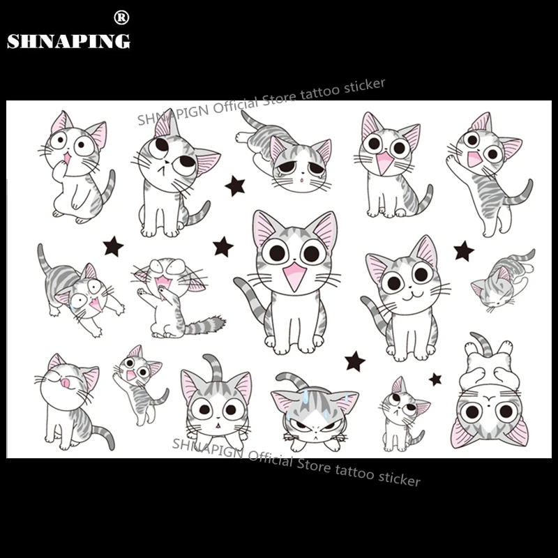 SHNAPIGN White Kitty Cats Child Temporary Body Art Flash Tattoo Sticker 10*17cm Waterproof Henna Fake Styling Tattoo Sticker
SHNAPIGN White Kitty Cats Child Temporary Body Art Flash Tattoo Sticker 10*17cm Waterproof Henna Fake Styling Tattoo Sticker