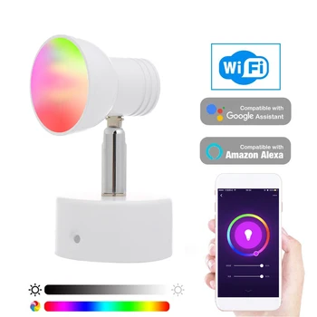 Smart WiFi LED Wall Light 8W Dimmable Light Phone Remote Control Compatible Voice Control Cold Warm Wall Lamp Spot Light
Smart WiFi LED Wall Light 8W Dimmable Light Phone Remote Control Compatible Voice Control Cold Warm Wall Lamp Spot Light