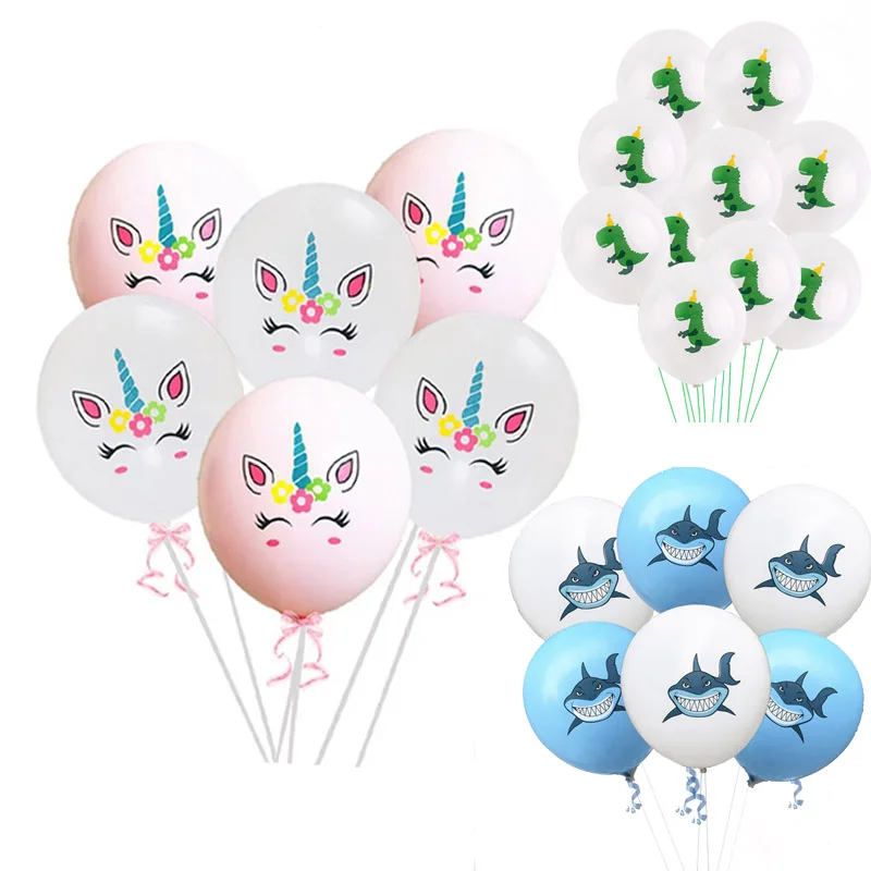 12inch Unicorn Balloons Angry Shark Dinosaur Latex Balloon Birthday Party Decoration Children's Day Golobs Kids Party Favors Toy
12inch Unicorn Balloons Angry Shark Dinosaur Latex Balloon Birthday Party Decoration Children's Day Golobs Kids Party Favors Toy