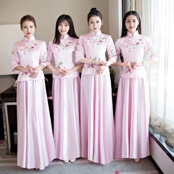 Vintage Bridal Bridesmaid Cheongsam Modern Traditional Chinese style Wedding Dress Oriental Womens Qipao Vestidos Size S-XXL
Vintage Bridal Bridesmaid Cheongsam Modern Traditional Chinese style Wedding Dress Oriental Womens Qipao Vestidos Size S-XXL