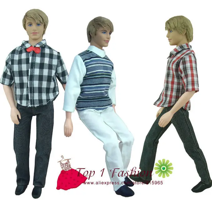 free shipping 3 sets/pack handmade casual clothes shirt suit and pants trousers for barbie boy firend for barbie doll ken
free shipping 3 sets/pack handmade casual clothes shirt suit and pants trousers for barbie boy firend for barbie doll ken