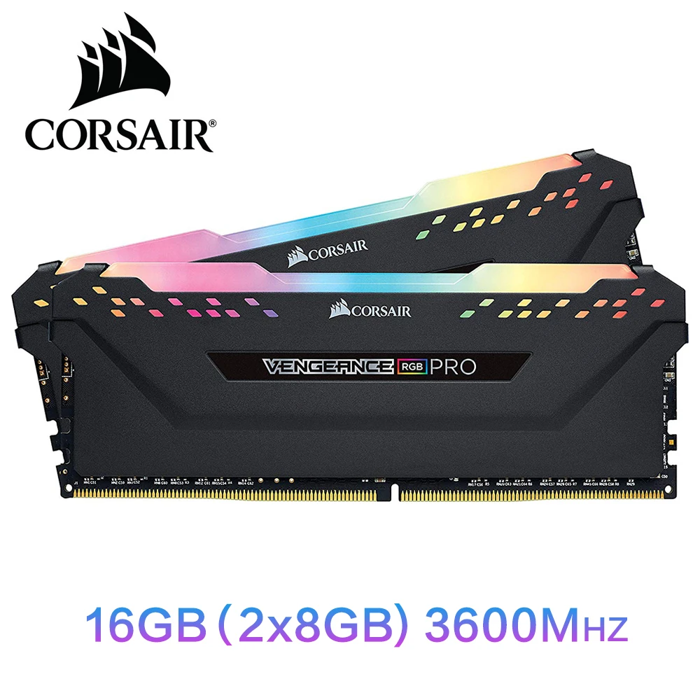 

CORSAIR Vengeance RGB PRO RAM 16GB 2X8GB Dual-channel DDR4 16GB 32GB memory PC4 3000Mhz 3200Mhz 3600Mzh DIMM Memoria Module