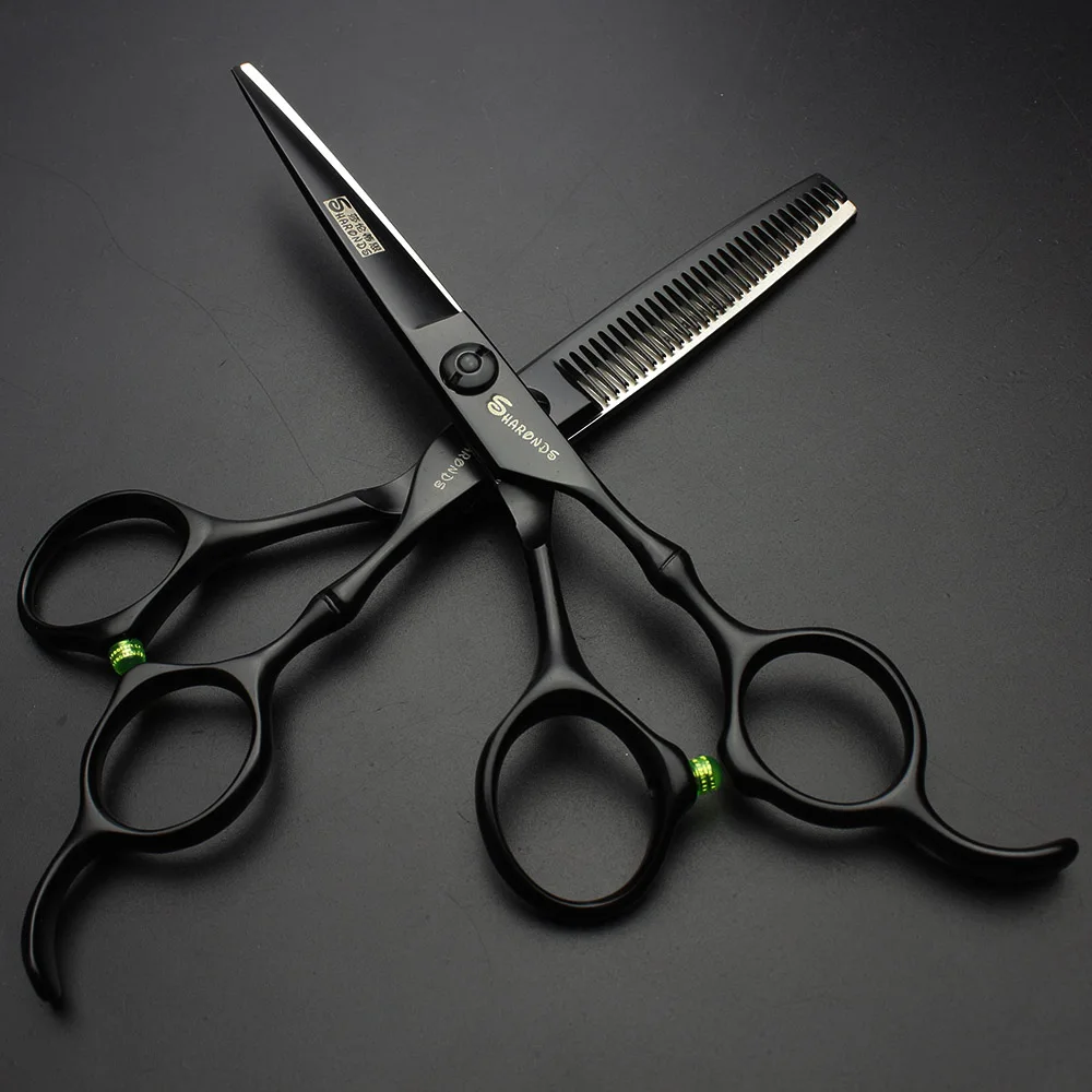 Sharonds 6 Inch Black Professional Hairdresser Scissors Japan 440c Salon Barber Shop Cutting Scissors Thinning Scissors
Sharonds 6 Inch Black Professional Hairdresser Scissors Japan 440c Salon Barber Shop Cutting Scissors Thinning Scissors
