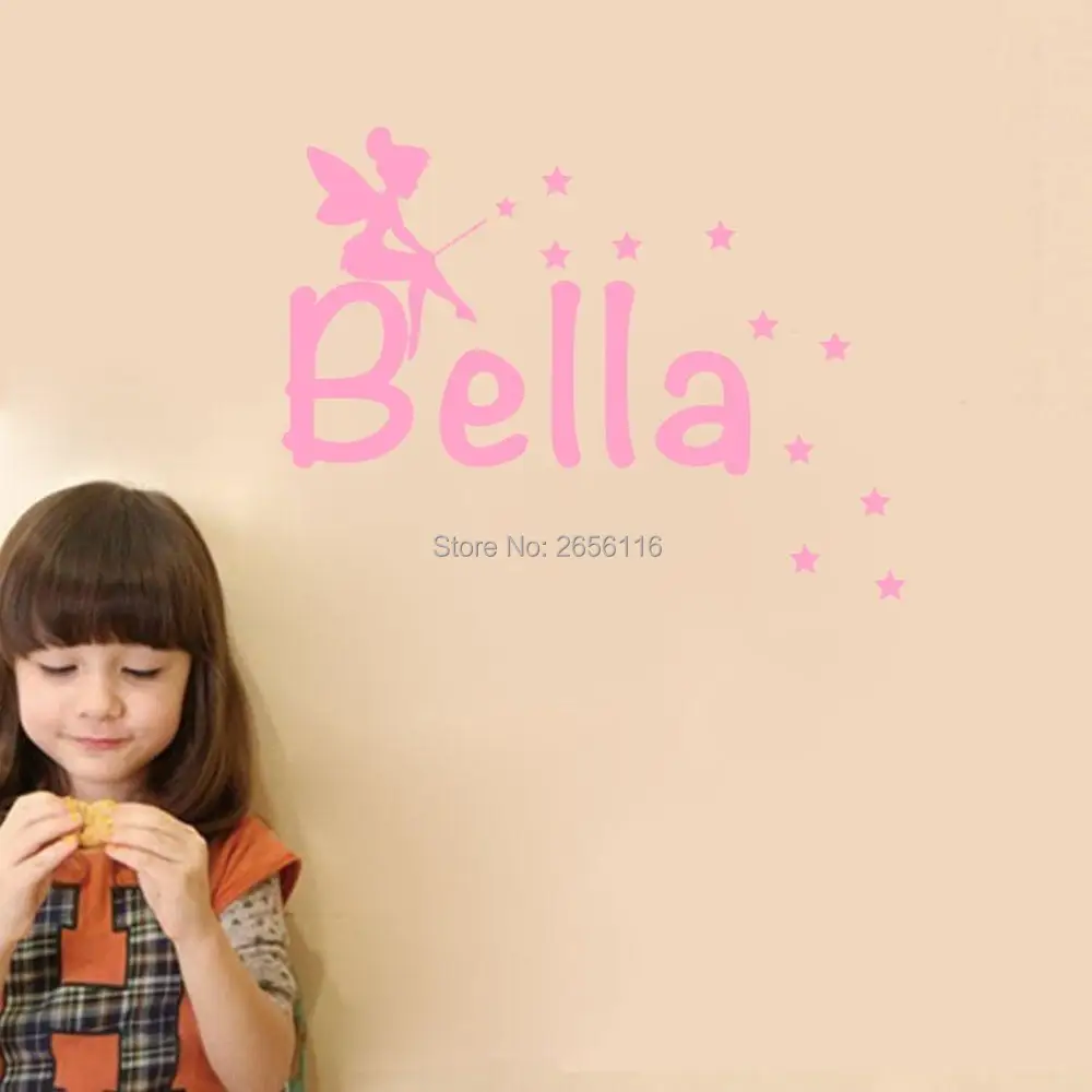 Personalized Lovely Angel Wall Stickers Custom Any Baby Name Vinyl Art Decals for Children Room Decoration
Personalized Lovely Angel Wall Stickers Custom Any Baby Name Vinyl Art Decals for Children Room Decoration