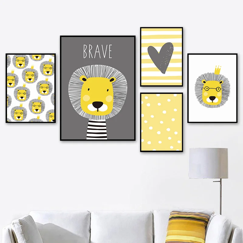 Lion Crown Heart Quote Canvas Painting Nordic Posters And Prints Wall Art Decoration Animals Wall Pictures Baby Kids Room Decor
Lion Crown Heart Quote Canvas Painting Nordic Posters And Prints Wall Art Decoration Animals Wall Pictures Baby Kids Room Decor