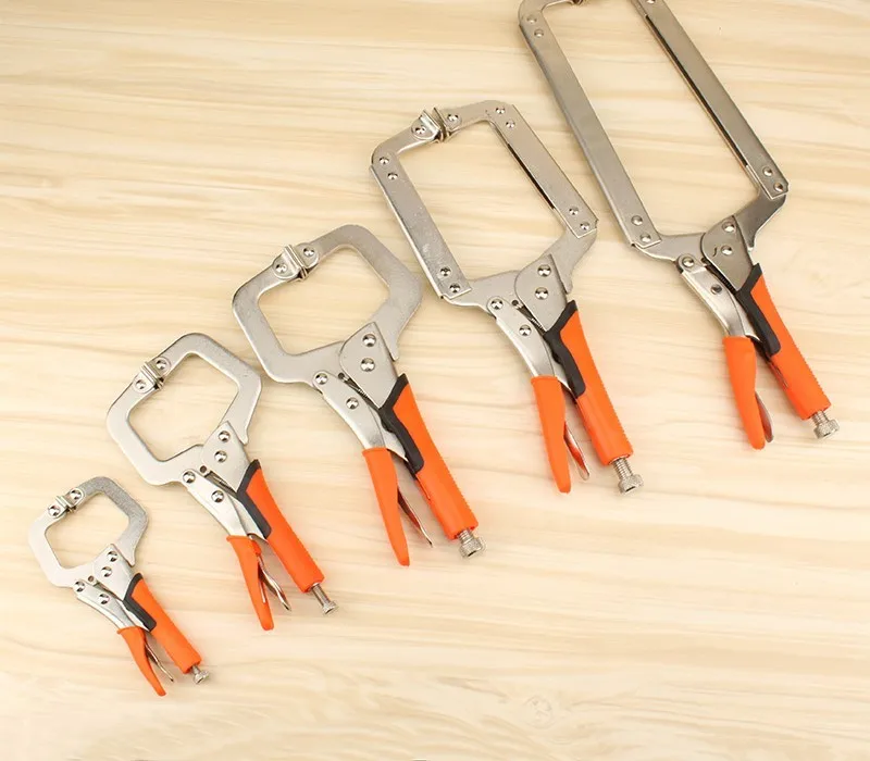 6 Inch High-Carbon steel C Type Welding Clamp Locking Pliers Round Wooden Locator With Non-slip Plastic Handle Free Shipping
6 Inch High-Carbon steel C Type Welding Clamp Locking Pliers Round Wooden Locator With Non-slip Plastic Handle Free Shipping