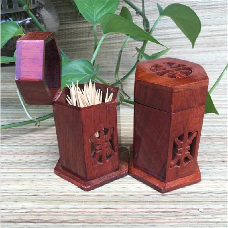 Mahogany Rosewood Toothpick Holders Solid Wood Hollowed Toothpick Holder Creative Toothpick Box Home Table Decoration
Mahogany Rosewood Toothpick Holders Solid Wood Hollowed Toothpick Holder Creative Toothpick Box Home Table Decoration