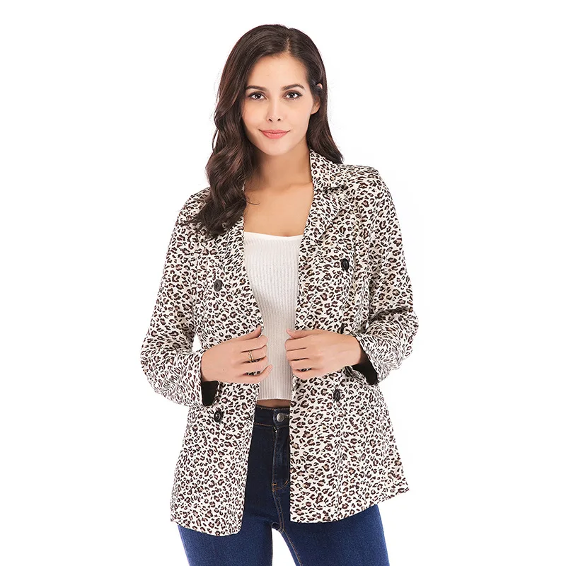 2019 New Arrival Ladies Casual Leopard Print Blazer Double Breasted Blazer Women Elegant Animal Pattern Suit Jacket
2019 New Arrival Ladies Casual Leopard Print Blazer Double Breasted Blazer Women Elegant Animal Pattern Suit Jacket