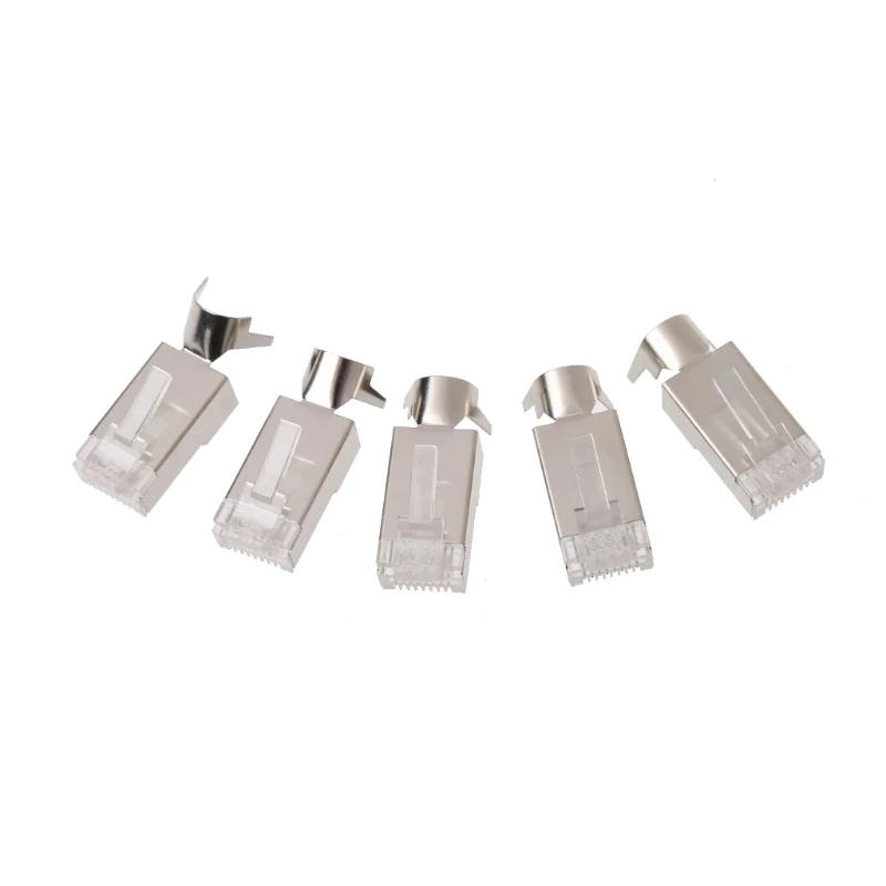 2018 High Quality 5Pcs RJ45 8P8C CAT7 Network Cable Modular Plugs Shielded Version AWG23 0.57mm
2018 High Quality 5Pcs RJ45 8P8C CAT7 Network Cable Modular Plugs Shielded Version AWG23 0.57mm