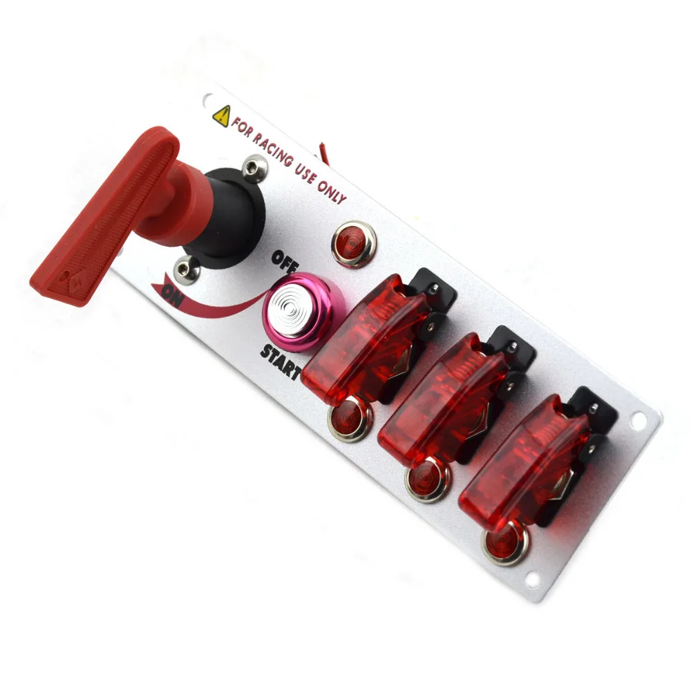 Dc12v Flip Up Ignition Switch Panel For Racing Sport Car Modification Cut Off Switch Ignition Switch Toggle Switch